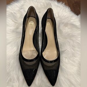 Marc Fisher Size 6.5 Black Cushioned Pointed Toe Pumps